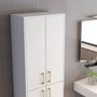 Hanah Home Berlin A Armario Multiusos Blanco y Oro